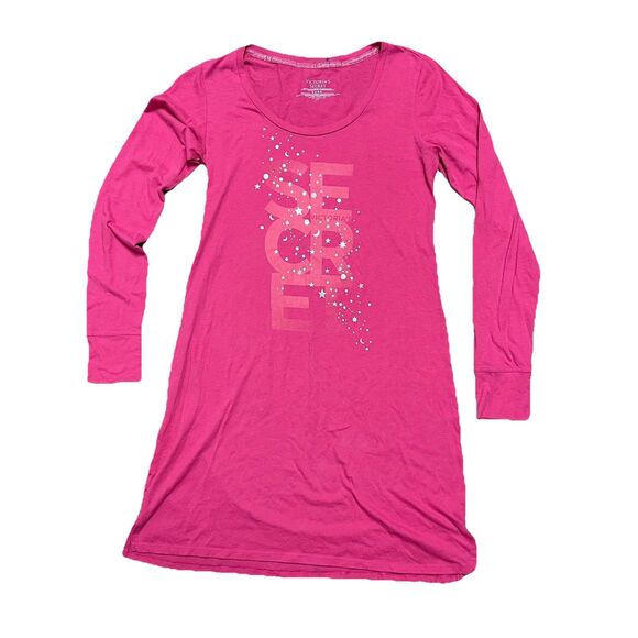 Vintage Y2K Victoria Secret Women’s Nightgown Size Small Glitter Girly Longsleev - Picture 2 of 4